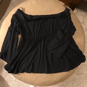 Torrid Off the Shoulder Black Top